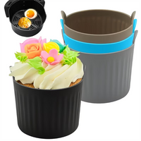 New Air Fryer Baking Cup Silicone Baking Tray Muffin Cup Baking Cake Mold Egg Tart Mold, Non-Stick Pan, Baking Tool.