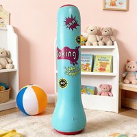 Inflatable Punching Column Thickened PVC Standing Water Fill Sandbag Home Fitness Boxing Tumbler With Matching Boxing Gloves
