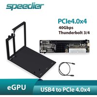 eGPU Thunderbolt 4/3 TB3/TB4 To PCIe X16 PCI-E 4.0 X4 GPU Dock UT4G External Adapter USB 4 Bracket NUC ITX STX Laptop Gaming BK7