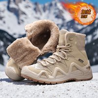 Men's Winter Boots 2025 Warm Waterproof Non-Slip Plush Sneakers Shoes Male Winter Tenis Boots Comfortable Slip-On Plush Lined
