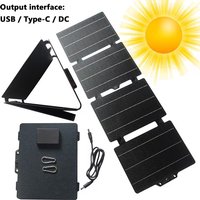 30W 60W Lightweight Solar Panel Charger IPX6 Waterproof Flexible Folding Solar Charger 3 Output Ports for Outdoor Camping Hiking