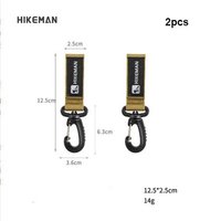 2pcs High Quality Multi Functional Outdoor Backpack Carabiner Nylon Multistyles Key Hook Buckle EDC Tools
