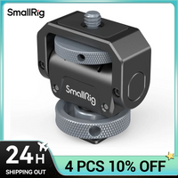 SmallRig Monitor Mount Lite with Cold Shoe Swivels 360° and tilts 180° Adjustable Built-in 1/4"-20 Threaded Hole for Magic Arm