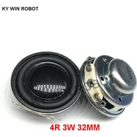 2PCS/Lot High Quality Speaker Horn 3W 4R Diameter 3.2CM 32MM Mini Amplifier Rubber Gasket Loudspeaker Trumpet thickness 14.6MM