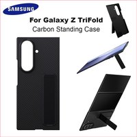 Original Samsung Galaxy Z TriFold Z TriFold Carbon Fiber Standing Case GP-FPF968 Kevlar Standing Kickstand Phone Case