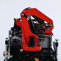 1/14 LESU 8X8 3 Ways RC Crane Dump Truck 3348 RC Hydraulic Dumper Tipper with Crane Light Sound 2 Speed Transmission Car Vehicle