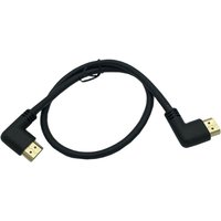 HD-2.0 4K 3D Dual 90 Degree Left Angled HD-Male To Right Angled HDMI-compatible Male HDMI Cable For DVD PS3 PC 15cm-100cm