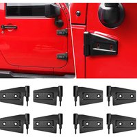 Exterior Door Hinge Kit for Jeep Wrangler 2007-2018 JK JKU 2/4-Doors Bushing Outside Hinges Replacement Sport Rubicon Sahara