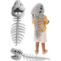 1pcs Dinosaur Skeleton Hat Funny Soft Dinosaur Skeleton Cos Props Dinosaur Skeleton Costume For Kids and Adult Birthday Gifts