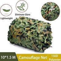 New 10*1.5M Camouflage Netting Outdoor Camping Sunshade Mesh Camo Net for Hunting Shooting Car Covers Military Party Sun Shelter
