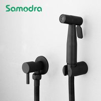 Pulvérisateur de Bidet de toilette à main avec Valve en laiton, douche de Bidet en acier inoxydable, douche hygiénique, pulvérisateur de Bidet de toilette mural