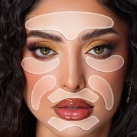 7PCS Reusable Silicone Anti-wrinkle Face Forehead Cheek Chin Pads Anti Aging Facial Skin Lifting Patches Wrinkle Remover Strips