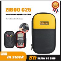 ZIBOO C35 C25 C33 Multimeter Meter Soft Case,Use for Clamp Meter Multimeter,Zipper Carry Soft Case Original Multimeter Bag Carry