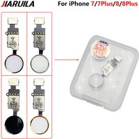 NEW Home Button Flex Cable For iPhone 7 8 Plus Return Back Button Key Back No Touch ID Fingerprint Function Replacement