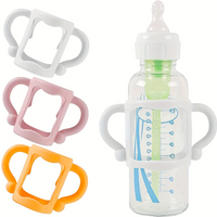 Silicone Bottle Handle For Narrow Baby Bottles, Easy Grip Handle, Can Accommodate Most Bottles - BPA-free Soft Silicone