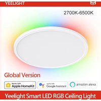 Yeelight Smart Led RGB Ceiling Light Wifi 24W Dimmable 2700K-6500K Ultra Thin Smart Voice Control work with APP Homekit Mi home
