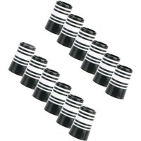 12Pcs Durable Golf Iron Ferrules for Taper Tip Iron Wedge Size .370 End Caps Red White Black