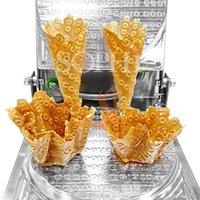 Commercial gelato ice cream bowl cone machine for Small Business mold waffle cone maker with CE