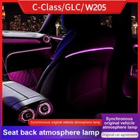 For Mercedes-Benz W205 GLC X253 W213 C-Class 3 Colors LED Seat Back Ambient Light Car Interior Decoration Seat Rear Light Strip