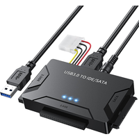 USB 3.0 to SATA/IDE Adapter IDE Hard Drive Adapter for Universal 2.5"/3.5" Inch IDE and SATA External HDD/SSD Support 6TB