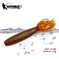 Hunthouse Fat Ika Soft Fishing Lure 10cm 10g 4pcs/bag Easy Shiner Shad Lures Silicone Leurre Souple Fishing Black Bass Perch