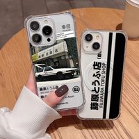 Hot Anime Initial D AE86 Magnetic Phone Case for iPhone 16 15 14 13 12 11 8 Plus Mini Pro Max X XR Clear Anti Fall Cover