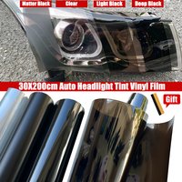 Auto Headlight Tint Vinyl Warp Fog Light Taillight Stickers Fog Light Taillight Smoke Black Tailing Lamp Sticker Car Accessories