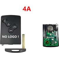 NO LOGO!4 Buttons Car Remote Key 433MHz 4A pcf7945/pcf7953 Passive Keyless Smart System for 2009-2015 Clio IV 2013- 2017 Captur