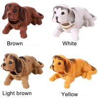 Cute Shaking Head Dog Doll Car Ornaments - Dashboard Nodding Puppy Auto Interior Kids Gift