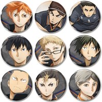 32/44/58mm Volleyball Boy Round Brooch Clothing Bag Lapel Pin Souvenir Soft Button Decorative Hat Badge
