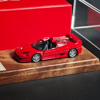 DMH 1:64 Scale Jumping Horse F50 Open Top Wooden Base Resin Car Model