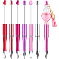 6Pcs Beaded Pen Gift Ballpoint Pen DIY Ballpoint Pens Office Birthday Gifts Ballpoint Pens Gel Pens Valentine's Day gift