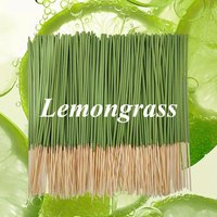 30/50/100 Pieces of Lemongrass Incense Sticks - 8.66inch Long-Lasting Natural Wood Sticks with Repellent Powder, Safe and Non-Irritating for Indoor Yoga and Meditation, Outdoor Camping and Fishing