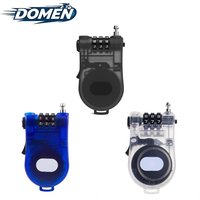 DOMEN Bicycle Steel 3 Digit Cable Code Lock Outdoor Waterproof Motorcycle Helmet Anti-Theft Chain Password Lock Bike Accessories