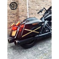 Fits Harley Street Glide Road Glide Ultra Limited Road King Motorcycle Modified Brass Rear Exhaust Pipe Upgrade Thickened 96-25