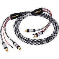 Black tape player RCA audio cable