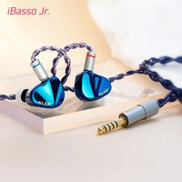 Écouteurs intra-auriculaires IBasso Jr. Klee avec interface 3.5 et 4.4, HIFI, pour la musique et les jeux