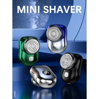 Mini Electric Travel Shaver For Men Pocket Size Washable Rechargeable Portable Painless Cordless Trimmer Knive Face Beard Razor