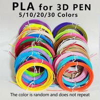 PLA Filament 1.75mm 10/15/20/32 Colors For 3D Printing Pen 3d Pens Brush Line 3m/5m Per Color Material Various Set Combinations