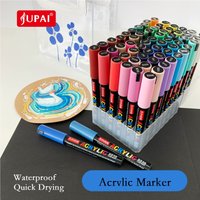 JUPAI Colors Acrylic Paint Pens, Large capacity 5g Water-based Ink Permanent Markers for Drawing Manga Arts and Crafts Supplies