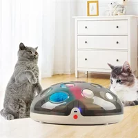 Electric Cat Toy Charging Turntable Cat Grab Ball Plush Toy Cross-Border New Pet Play Plate Magnetic Levitation Pet Training Toy