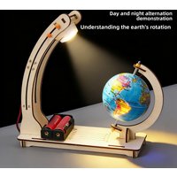 Children's science and education experiment models, children's DIY toys demonstrating the alternation of day and night on Earth