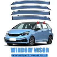Fit For HONDA FIT/JAZZ 2003-2024 Air Deflectors Guard Rain Smoke Window Visor Wind Vent Awnings Shelters