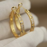 New Sight Design Classic Zirconia Stud Earrings for Women Fashion Brand Brand Jewelry Full Crystal Earrings