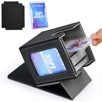 LMETJMA Card Deck Box with MTG Commander Magic Card Deck Case Holds 100+ Double-Sleeved Cards Trading Card Storage Box