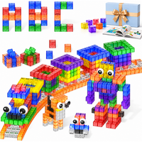Magnetic Building Blocks Toy Transparent Magnet Brick Cubes STEM Education Sensory Best Gifts Toys for Children Ages 3+ Boy Girl