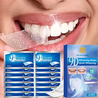 14pcs/7pairs 9D Whitening Strips, dry-apply design for long-lasting and comfortable adhesion to teeth