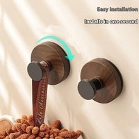 【F】1/2/4PCS Grain Door Hook Adhesive Bathroom Towel Rack No-Drill Wall-Mounted Coat Hanger Hook For Kitchen