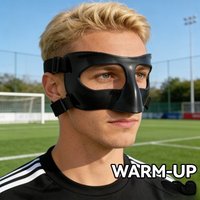 Stage Performance Prop Black Nose Guard Face Mask for Football Basketball Adult Mens Sports Protective Gear Game Collision