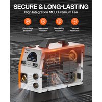 HITBOX 200A 220V/240V MIG Welder IGBT Inverter MT2000II 4 in 1 MMA/Gas MIG/Gasless MIG/Lift TIG Synergic Control Welding Machine